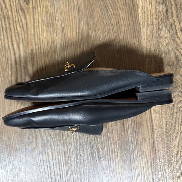 SAM EDELMAN Linnie Black Horse Bit Loafer Mule Slide 7M - Picture 8 of 11